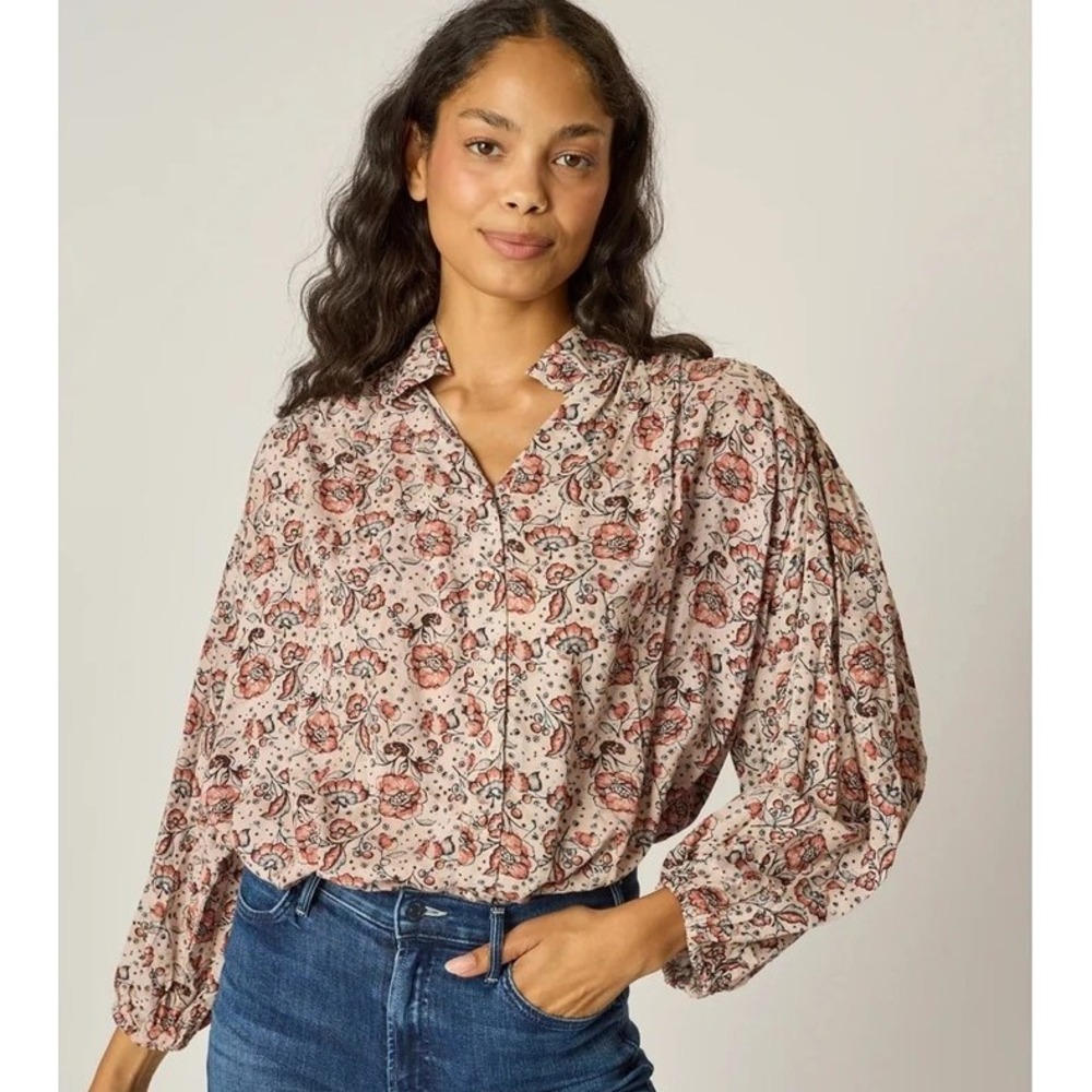 Natalie Martin Iris Top In Heirloom Rose Size Small